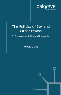 Cover image: The Politics of Sex and Other Essays 9780333760062