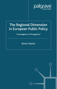 Imagen de portada: The Regional Dimension in European Public Policy 9780333746714