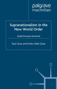 Cover image: Supranationalism in the New World Order 9780333637562