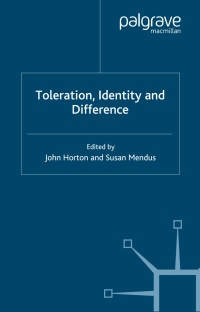 Cover image: Toleration, Identity and Difference 1st edition 9780333734254