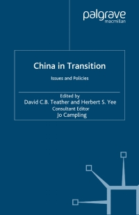 Titelbild: China in Transition 1st edition 9780333731345