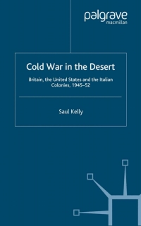 Imagen de portada: Cold War in the Desert 9780333761557