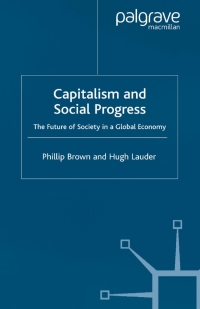 Cover image: Capitalism and Social Progress 9780333922958