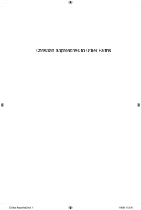 Cover image: SCM Core Text: Christian Approaches to Other Faiths 9780334041146