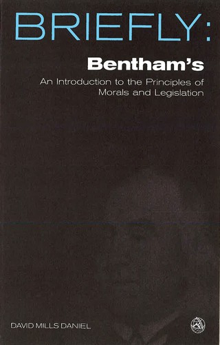 Imagen de portada: Bentham's An introduction to the principles of morals and legislation 9780334041740