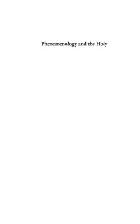 Cover image: Phenomenology and the Holy 9780334043560