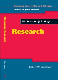 Imagen de portada: Managing Research 1st edition 9780335208593