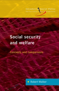 صورة الغلاف: Social Security and Welfare 1st edition 9780335209347