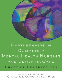 Imagen de portada: Partnerships in Community Mental Health Nursing & Dementia Care 1st edition 9780335215812
