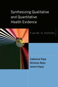 Cover image: Synthesizing Qualitative and Quantitative Health Research 1st edition 9780335219568