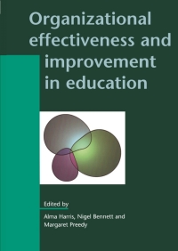 Imagen de portada: Organizational Effectiveness and Improvement in Education 1st edition 9780335198436