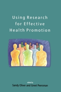 صورة الغلاف: Using Research for Effective Health Promotion 1st edition 9780335208708