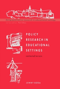 صورة الغلاف: Policy Research in Educational Settings 1st edition 9780335202959