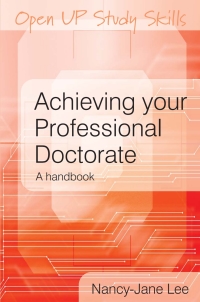 Imagen de portada: Achieving your Professional Doctorate 1st edition 9780335227211