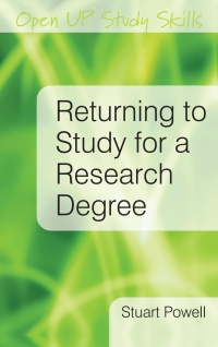 Imagen de portada: Returning to Study for a Research Degree 2nd edition 9780335233533