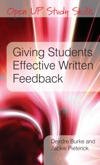 صورة الغلاف: Giving Students Effective Written Feedback 1st edition 9780335237456