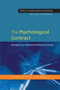 Imagen de portada: The Psychological Contract: Managing and Developing Professional Groups 1st edition 9780335216123