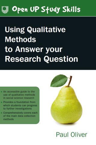 Titelbild: Using Qualitative Methods to Answer Your Research Question 9780335248957