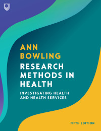 Cover image: Research Methods in Health: Investigating Health and Health Services 5th edition 9780335250929