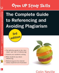 Imagen de portada: The Complete Guide to Referencing and Avoiding Plagiarism 3rd edition 9780335262021