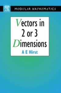 表紙画像: Vectors in Two or Three Dimensions 9780340614693