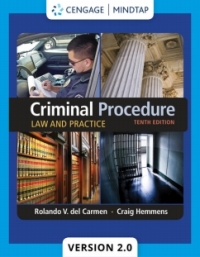 Cover image: MindTapV2.0 for del Carmen/Hemmens' Criminal Procedure: Law and Practice 10th edition 9780357032954