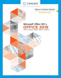 Cover image: Shelly Cashman Series® Microsoft® Office 365® & Office 2019 Introductory 1st edition 9780357359990