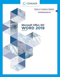 Omslagafbeelding: Shelly Cashman Series Microsoft Office 365 & Word 2019 Comprehensive 1st edition 9780357026427