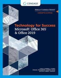 Imagen de portada: Technology for Success and Shelly Cashman Series Microsoft Office 365 & Office 2019 1st edition 9780357392591