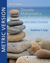 Immagine di copertina: Discrete Mathematics with Applications, Metric Edition 5th edition 9780357114087