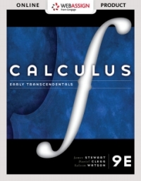 Cover image: WebAssign for Stewart/Clegg/Watson's Calculus: Early Transcendentals 9th edition 9780357128947