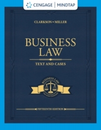 Cover image: MindTap for Clarkson/Miller's Business Law: Text & Cases, 15th Edition [Instant Access], 2 terms 15th edition 9780357129685