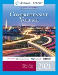 Cover image: CengageNOWv2 for Maloney/Young/Nellen/Persellin's South-Western Federal Taxation 2021: Comprehensive, 44th Edition [Instant Access], 2 terms 44th edition 9780357359488