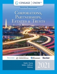 Cover image: CengageNOWv2 for Raabe/Young/Nellen/Hoffman/Maloney's South-Western Federal Taxation 2021: Corporations, Partnerships, Estates and Trusts, 44th Edition [Instant Access], 1 term 44th edition 9780357359587