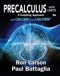 Cover image: Precalculus with Limits: A Graphing Approach 8th edition 9781337904285