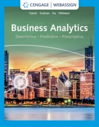 Cover image: WebAssign for Cam/Cochran/Fry/Ohlmann's Business Analytics, 4th Edition [Instant Access], Multi-Term 4th edition 9780357423653