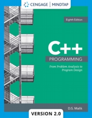 Cover image: MindTapV2.0 for Malik's C++ Programming: From Problem Analysis to Program Design with 2020 Updates 8th edition 9780357425244