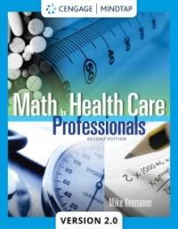 Cover image: MindTapV2.0 for Kennamer's Math for Health Care Professionals 2nd edition 9780357431221