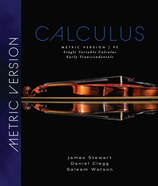 Imagen de portada: Single Variable Calculus: Early Transcendentals, Metric Edition 9th edition 9780357113523