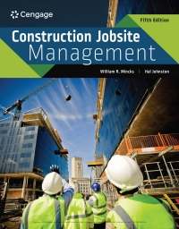 Cover image: Construction Jobsite Management 5th edition 9780357452943