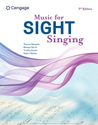 Imagen de portada: Music for Sight Singing 7th edition 9780357507735