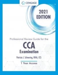 Cover image: Schnering's Professional Review Guide Online for the CCA Examination, 2021 1st edition 9780357517307