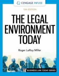 Cover image: Cengage Infuse for Miller/Cross' The Legal Environment Today, 10th Edition [Instant Access], 1 term 10th edition 9780357805138