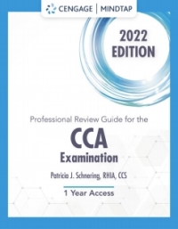 Cover image: MindTap for Schnering's Professional Review Guide for the CCA Examination, 2022, 2 terms Instant Access 1st edition 9780357621622