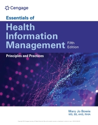 Cover image: Essentials of Health Information Management: Principles and Practices 5th edition 9780357624258