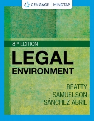Cover image: MindTap for Beatty/Samuelson/Abril's Legal Environment 8th edition 9780357634486