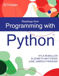 Omslagafbeelding: Readings from Programming with Python 1st edition 9780357637456