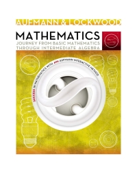 Cover image: Mathematics: Journey from Basic Mathematics through Intermediate Algebra 1st edition 9780357639351