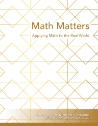 Cover image: ACP MATH MATTERS:APPLYING MATH TO THE REAL WORLD 1st edition 9780357649305