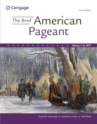 Cover image: The Brief American Pageant: A History of the Republic, Volume I 10th edition 9780357661727